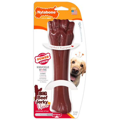 Power Chew Knuckle Bone Dog Toy, Dog Chew Toy, Beef Flavor, X-Large, 1 Count