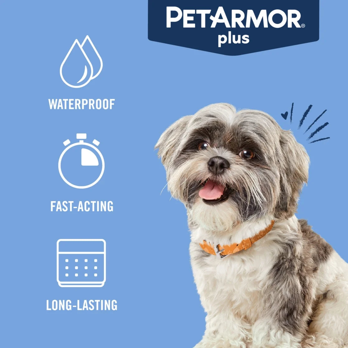 plus for Small Dogs 5-22 Lbs, Flea & Tick Prevention for Dogs, 3-Month Supply