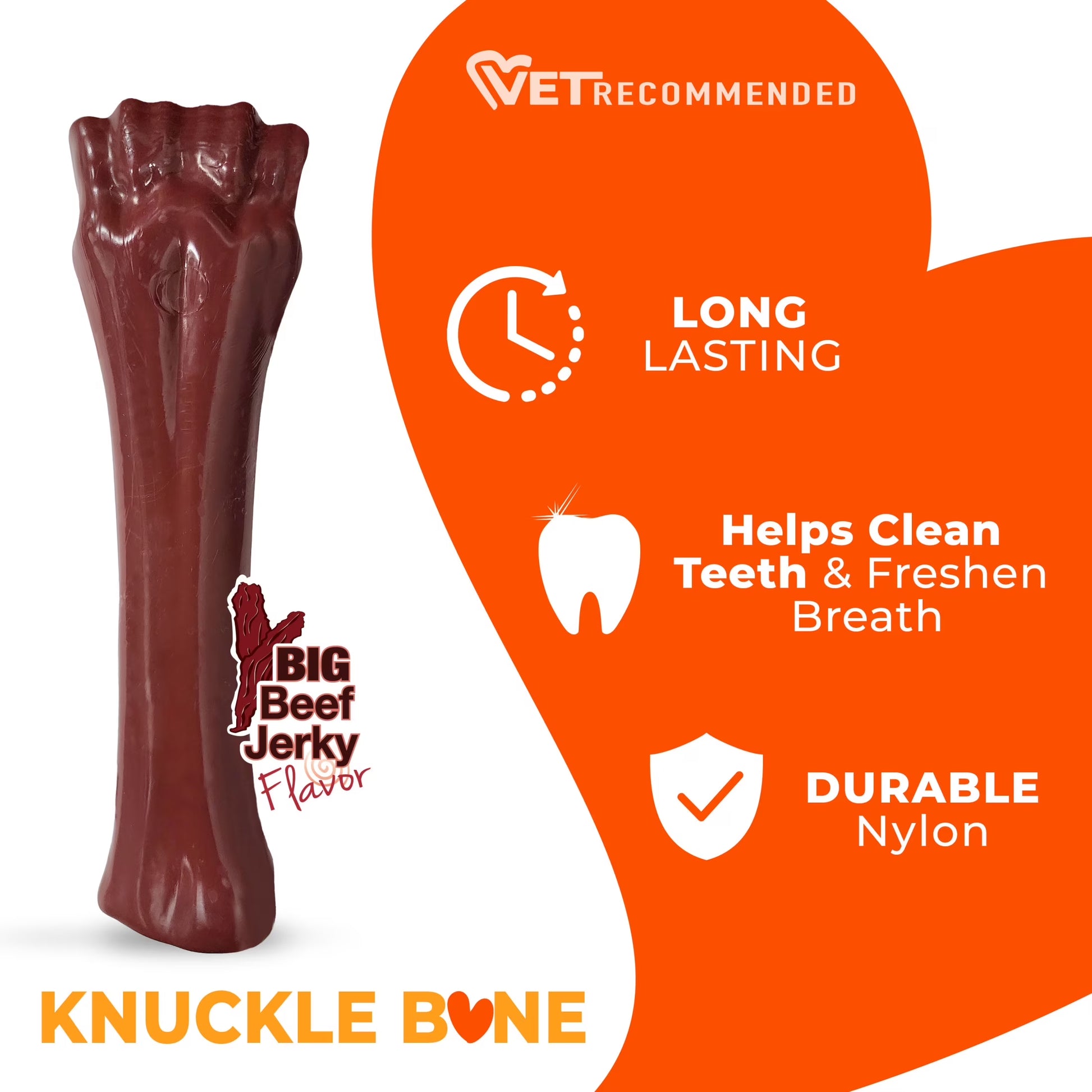 Power Chew Knuckle Bone Dog Toy, Dog Chew Toy, Beef Flavor, X-Large, 1 Count