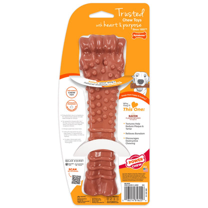 Power Chew Textured Knuckle Bone Dog Toy, Dog Chew Toy, Bacon Flavor, X-Large, 1 Count